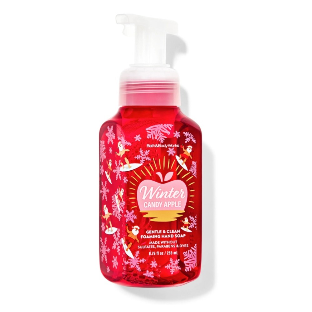 Bath & Body Works Winter Candy Apple Gentle Foaming Hand Soap Surfing Santa NEW‎